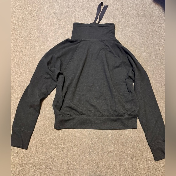 Victoria's Secret SPORT Large Cowl Neck Long Sleeve Black Pullover Hoodie - Picture 7 of 13